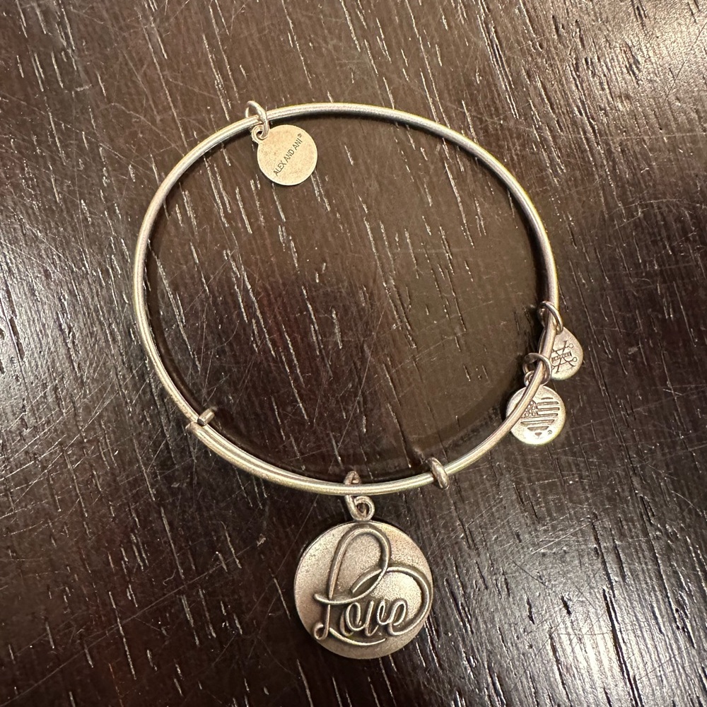 Alex and Ani bangle bracelet. Love. Light•Affection•Joy